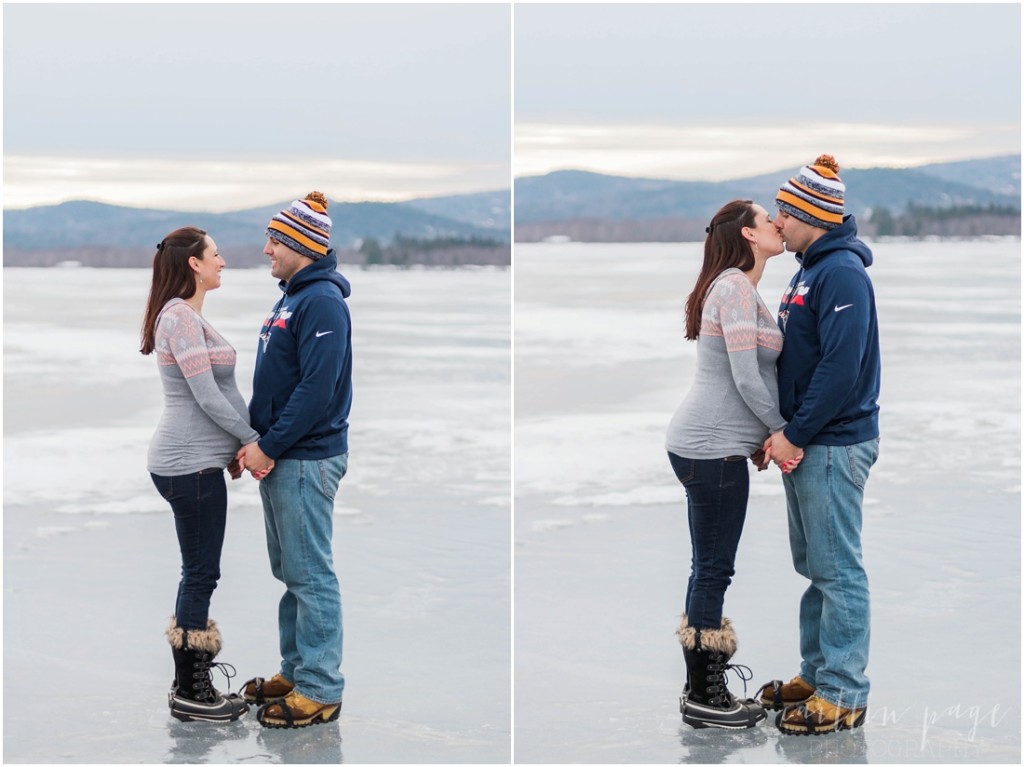 Ossipee Lake Freedom New Hampshire Outdoor Winter Maternity Session00002