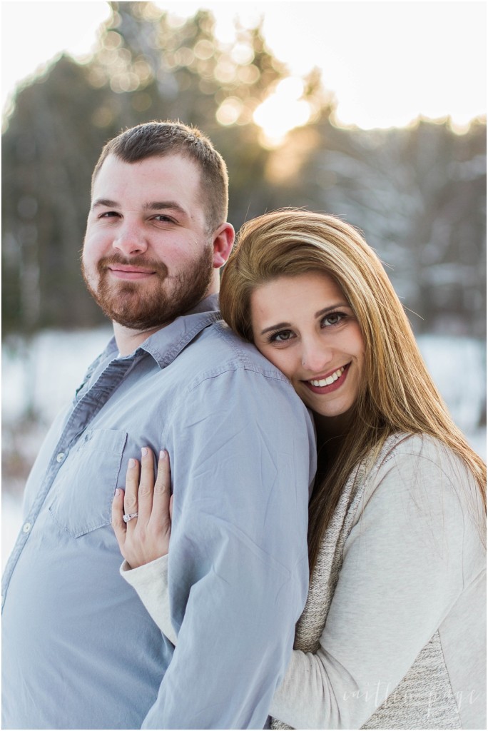 Winter Country Engagement Session Freedom New Hampshire Caitlin Page Photography00021