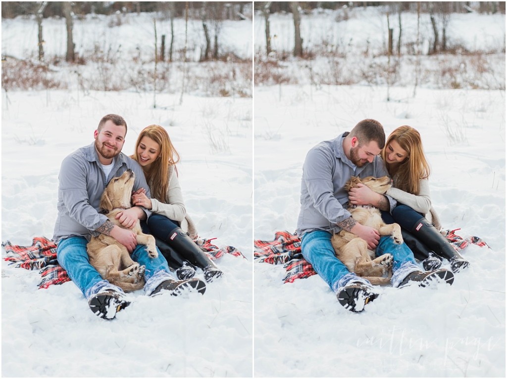 Winter Country Engagement Session Freedom New Hampshire Caitlin Page Photography00030