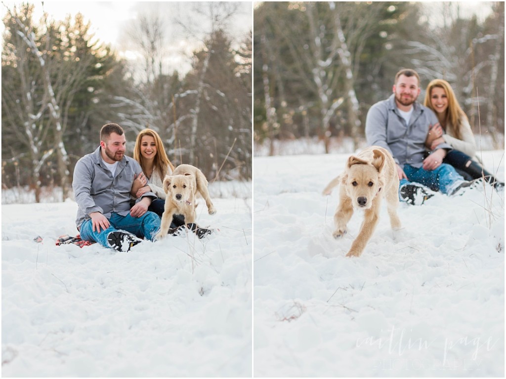 Winter Country Engagement Session Freedom New Hampshire Caitlin Page Photography00032