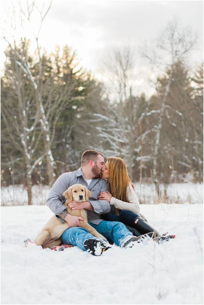 Winter Country Engagement Session Freedom New Hampshire Caitlin Page Photography00033
