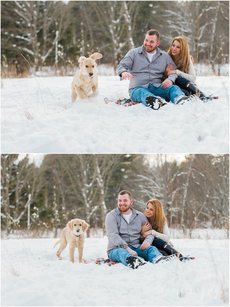 Winter Country Engagement Session Freedom New Hampshire Caitlin Page Photography00034