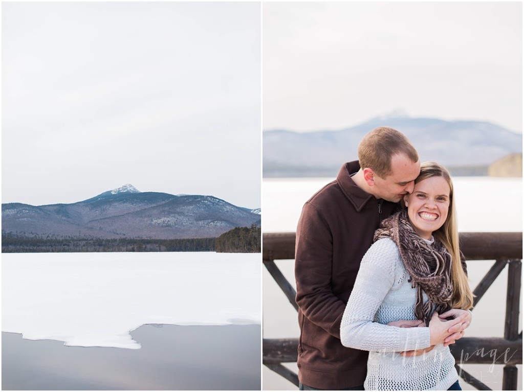 Chocorua Lake New Hampshire Outdoor Winter Engagement Shoot Caitlin Page Photography 00003