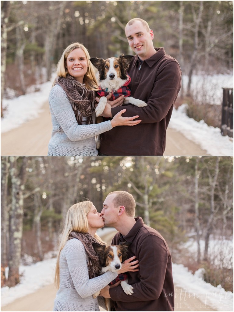 Chocorua Lake New Hampshire Outdoor Winter Engagement Shoot Caitlin Page Photography 00005