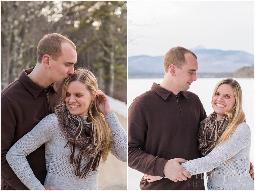 Chocorua Lake New Hampshire Outdoor Winter Engagement Shoot Caitlin Page Photography 00008