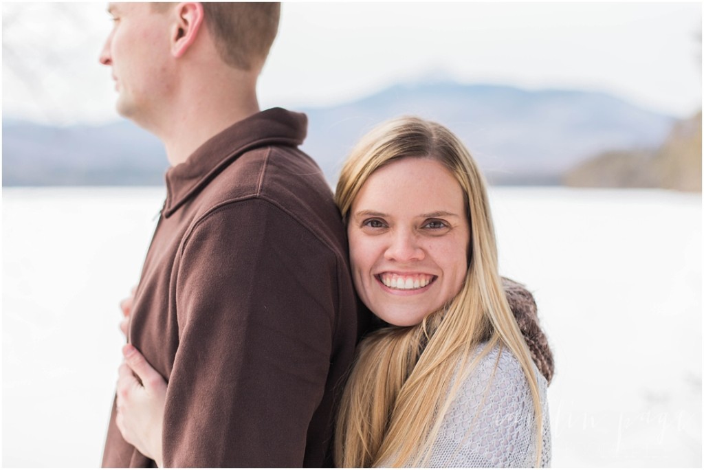 Chocorua Lake New Hampshire Outdoor Winter Engagement Shoot Caitlin Page Photography 00009