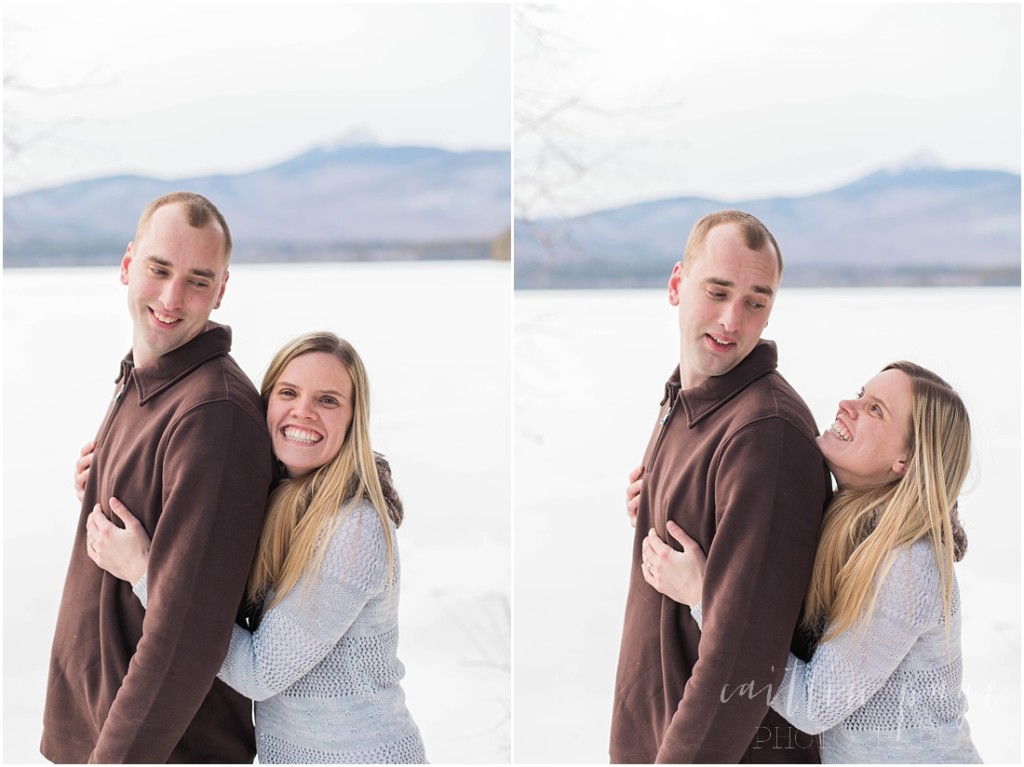 Chocorua Lake New Hampshire Outdoor Winter Engagement Shoot Caitlin Page Photography 00010