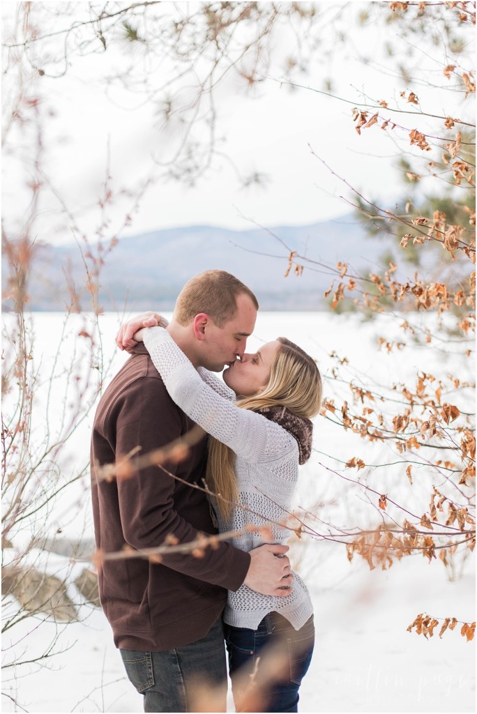 Chocorua Lake New Hampshire Outdoor Winter Engagement Shoot Caitlin Page Photography 00013