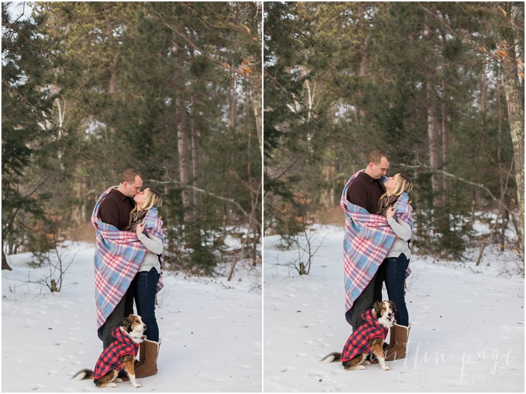 Chocorua Lake New Hampshire Outdoor Winter Engagement Shoot Caitlin Page Photography 00014