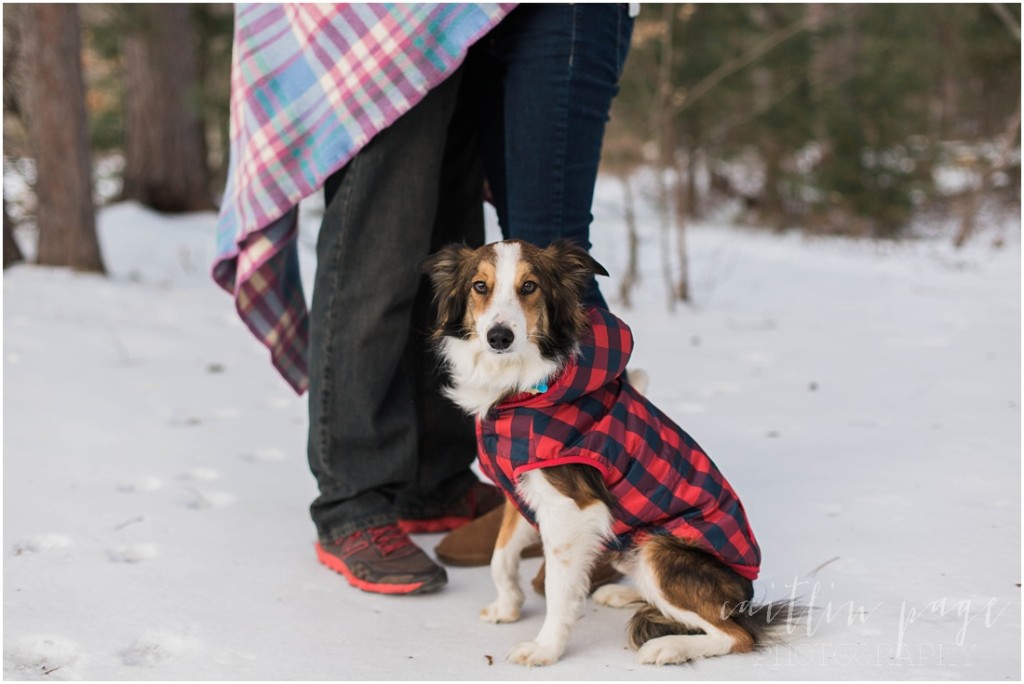 Chocorua Lake New Hampshire Outdoor Winter Engagement Shoot Caitlin Page Photography 00015