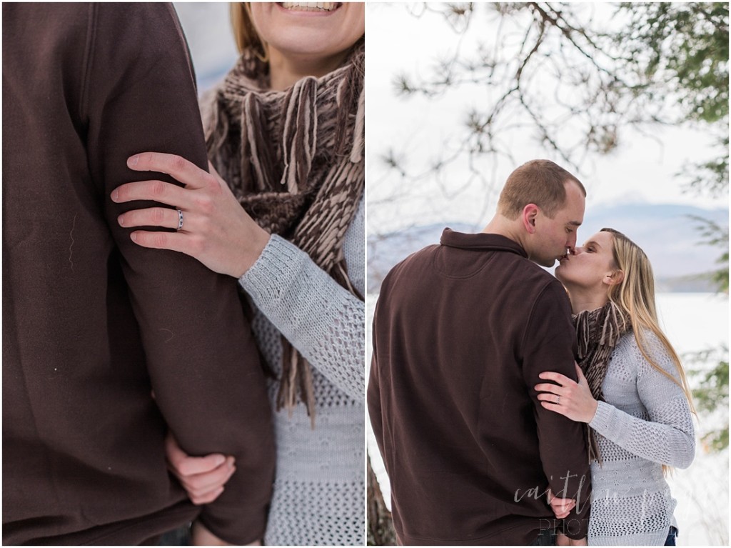 Chocorua Lake New Hampshire Outdoor Winter Engagement Shoot Caitlin Page Photography 00017