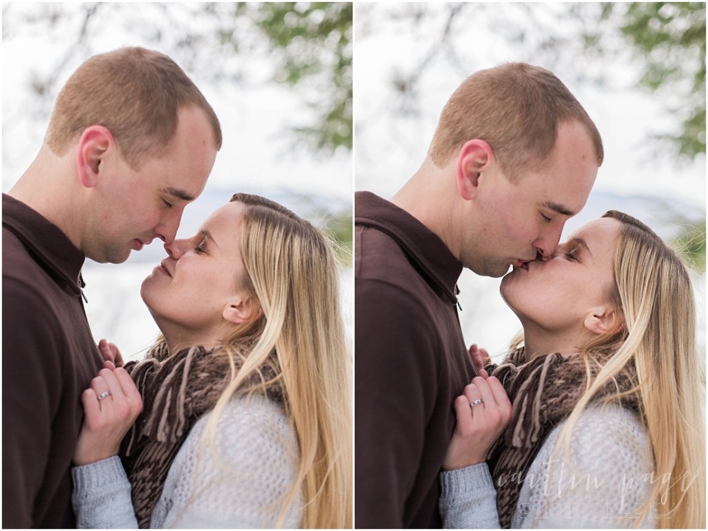 Chocorua Lake New Hampshire Outdoor Winter Engagement Shoot Caitlin Page Photography 00018