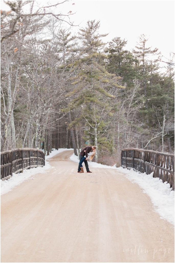 Chocorua Lake New Hampshire Outdoor Winter Engagement Shoot Caitlin Page Photography 00020