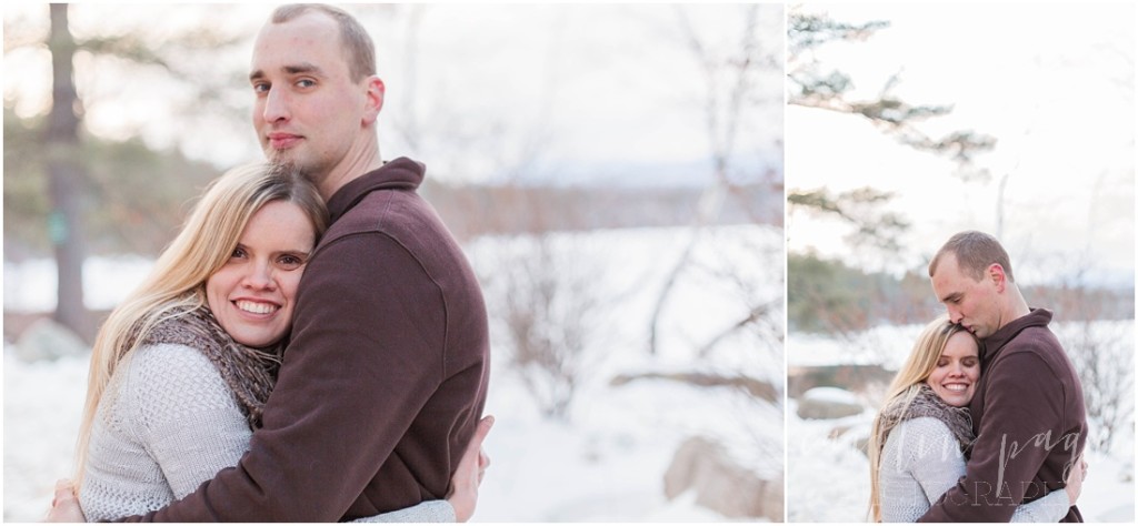 Chocorua Lake New Hampshire Outdoor Winter Engagement Shoot Caitlin Page Photography 00028