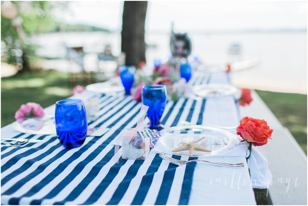 Nautical Bridal Shower Ossipee Lake New Hampshire Caitlin Page Photography 00035