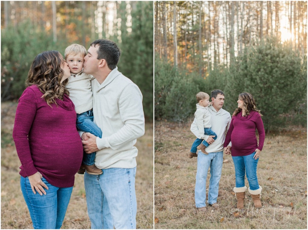 Outdoor Winter Country Maternity Session Freedom New Hampshire Caitlin Page Photography_0002