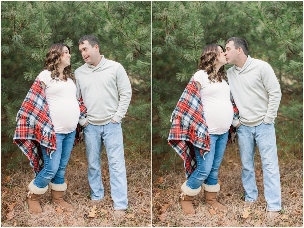 Outdoor Winter Country Maternity Session Freedom New Hampshire Caitlin Page Photography_0015