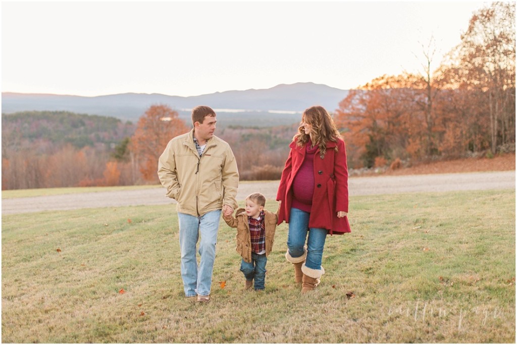 Outdoor Winter Country Maternity Session Freedom New Hampshire Caitlin Page Photography_0030