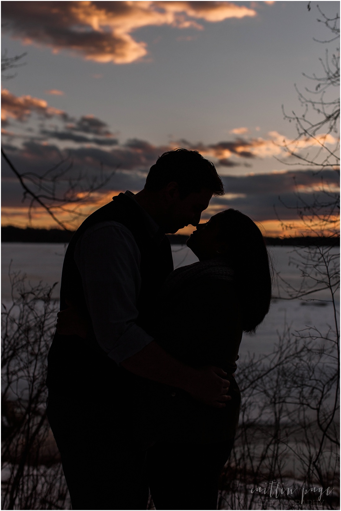 Massabesic Lake Winter Outdoor Engagement Session Auburn New Hampshire Caitlin Page Photography_0036