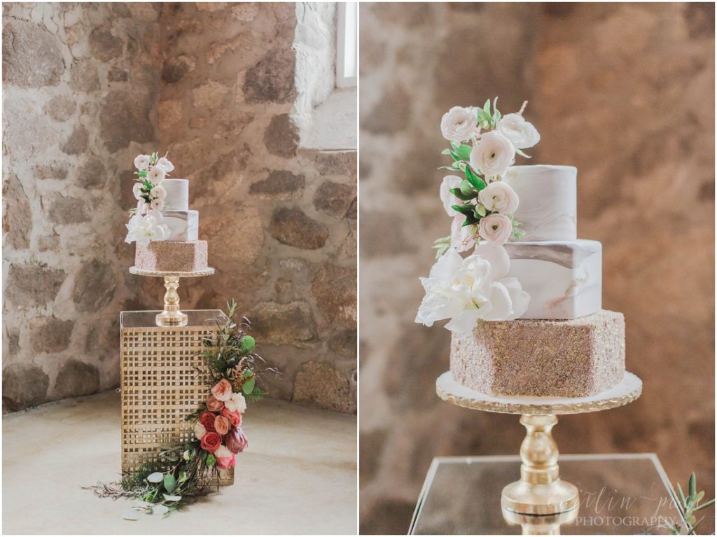 wedding-cake-gold-cake-stand-with-florals
