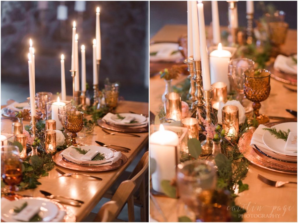 wedding-tablescape-details-copper-and-candles