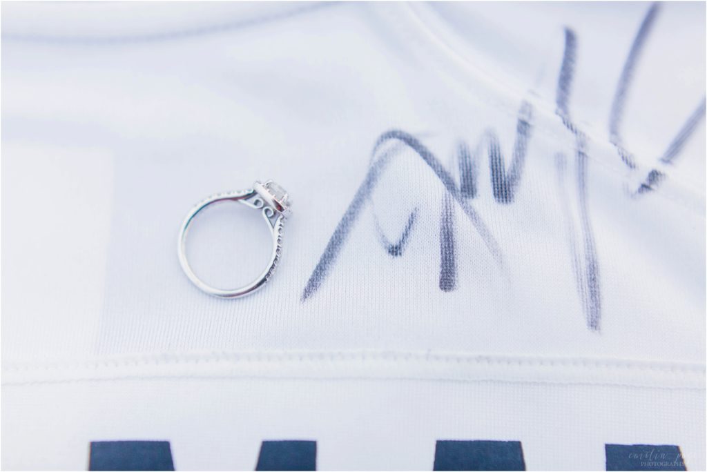 engagement ring on edelman jersey