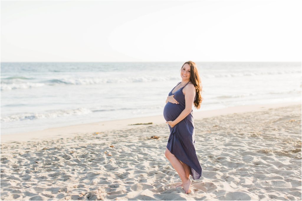 pregnant woman at beach
