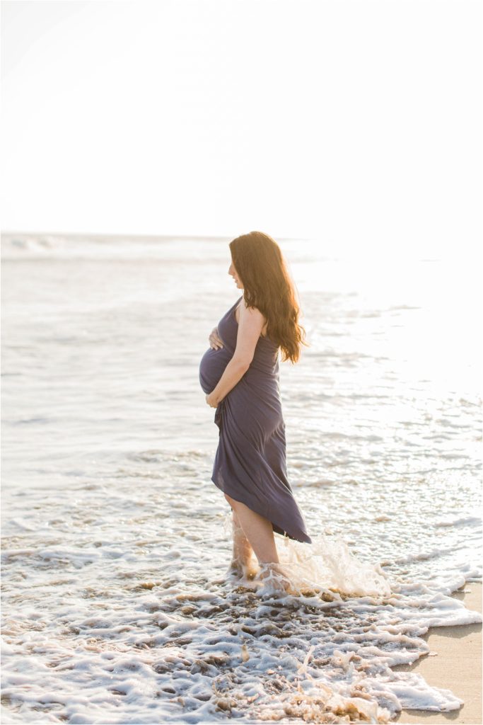 pregnant woman in water