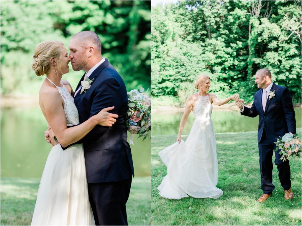 bride and groom fosters clambake wedding portraits