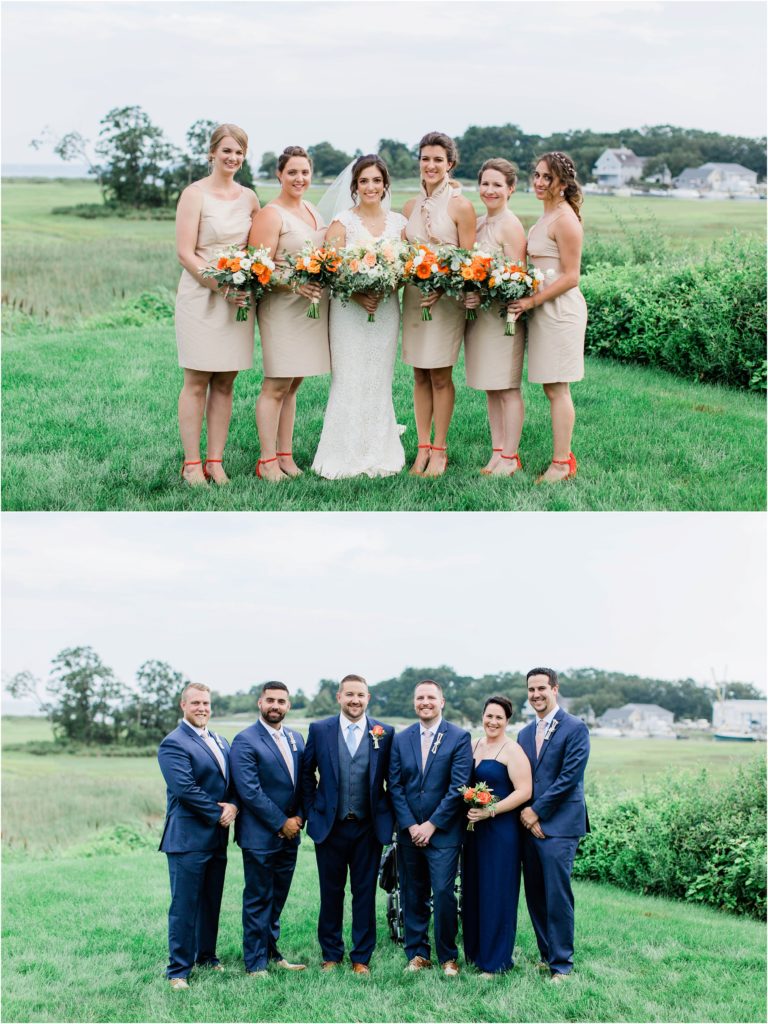 bridesmaids and groomsmen guilford yacht club