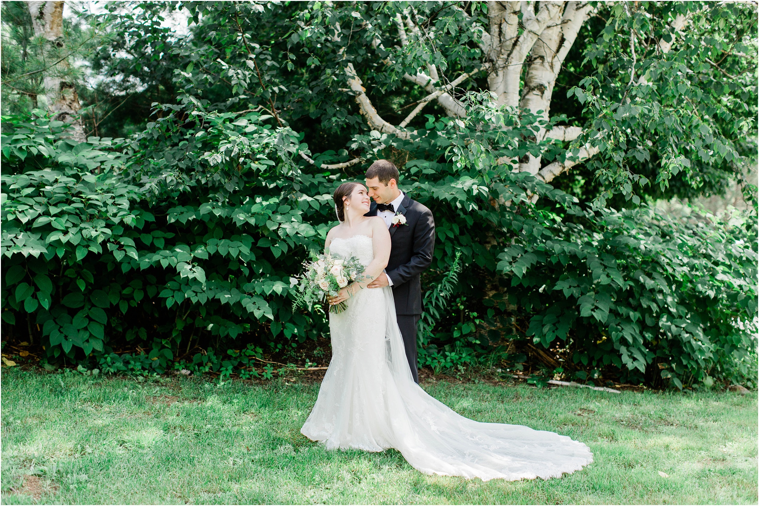 bride and groom together jackson new hampshire