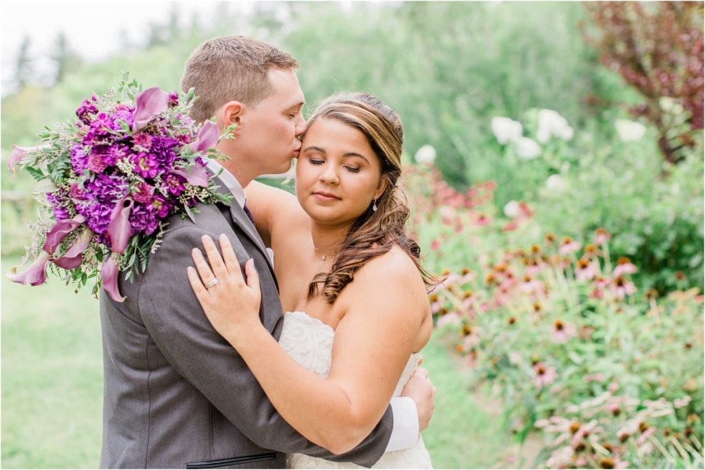 bride and groom together locke falls farm