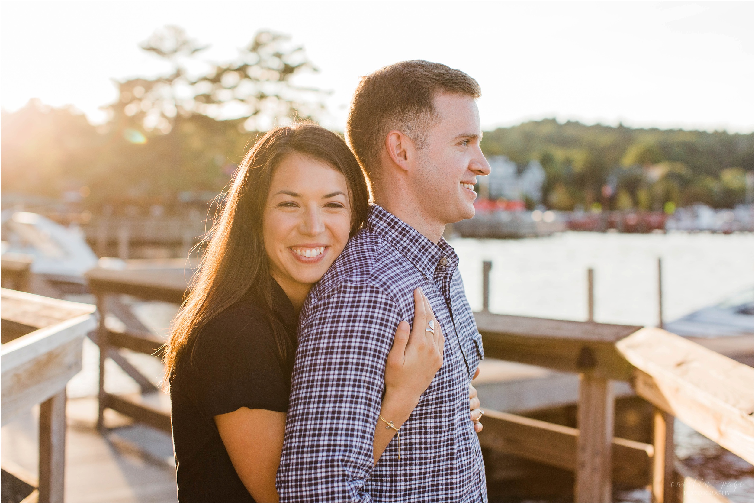 couple at church landing meredith nh