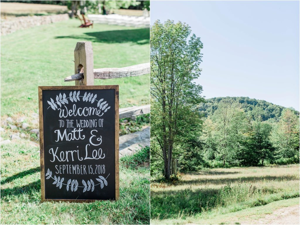 wedding venue signs moody mountain farm