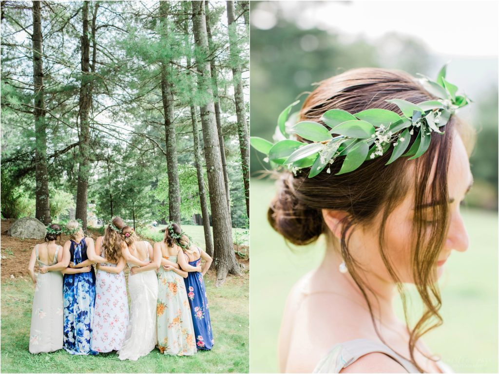 bridesmaids flower crowns