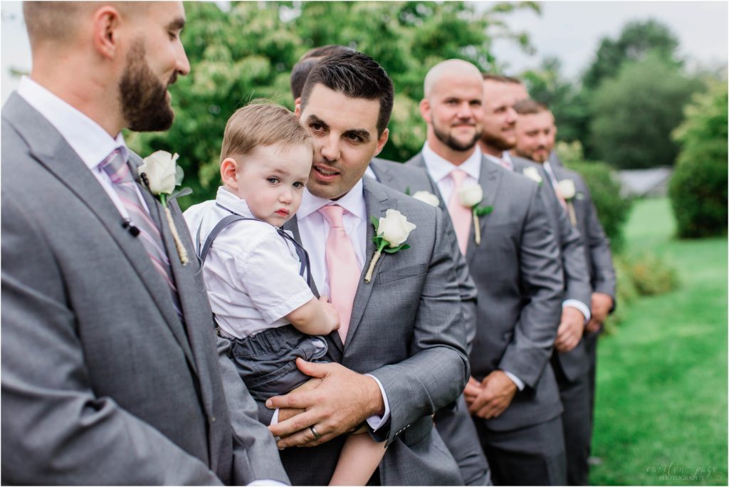 groom and best man and ring bearer