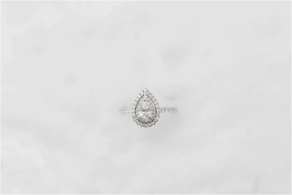 diamond ring in snow