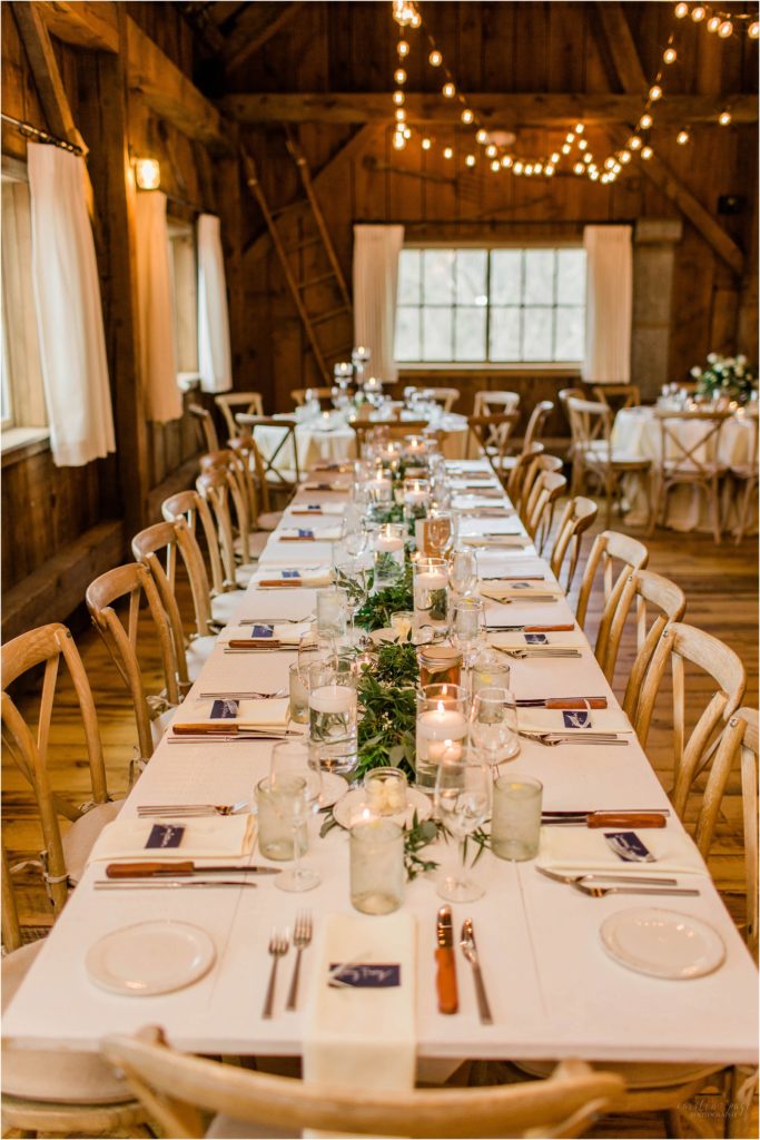long table wedding reception