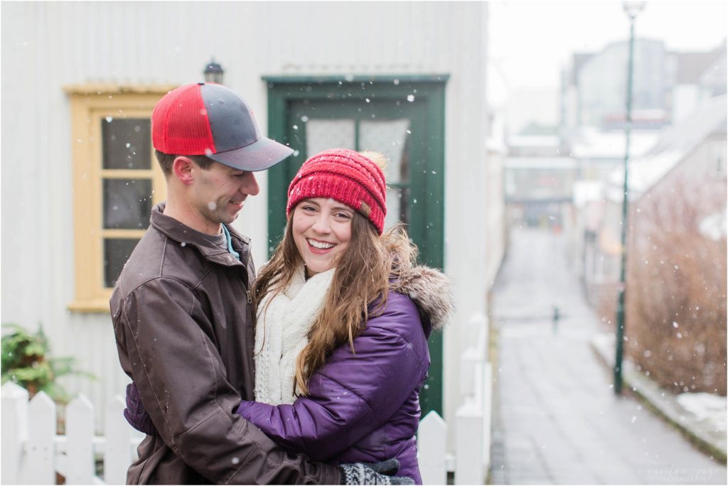 couple in reykjavik iceland