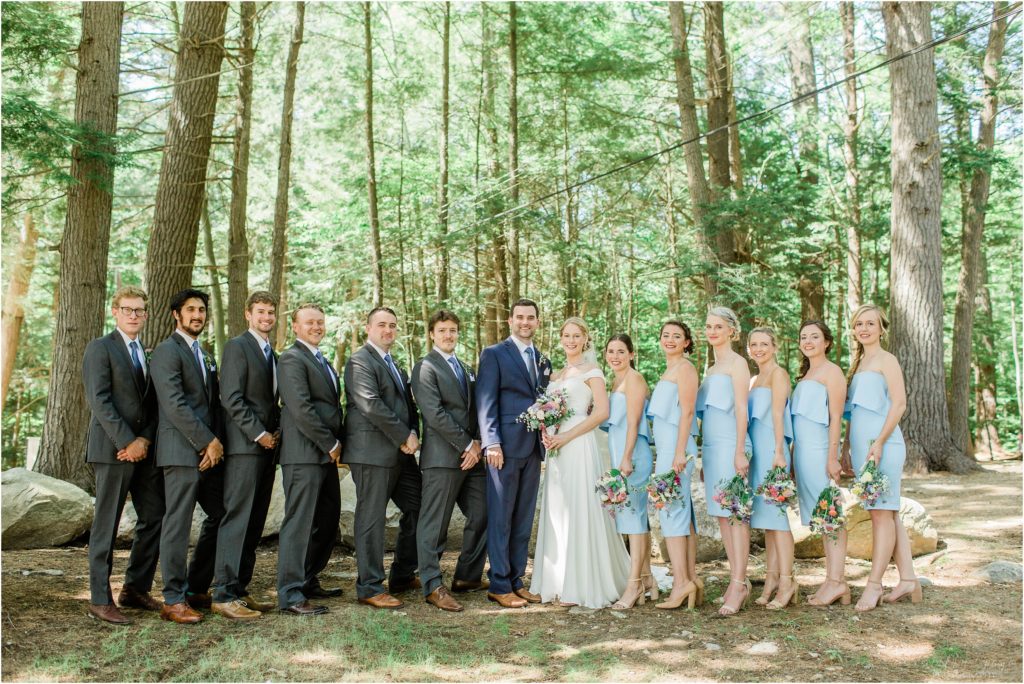 Bridal Party in the woods