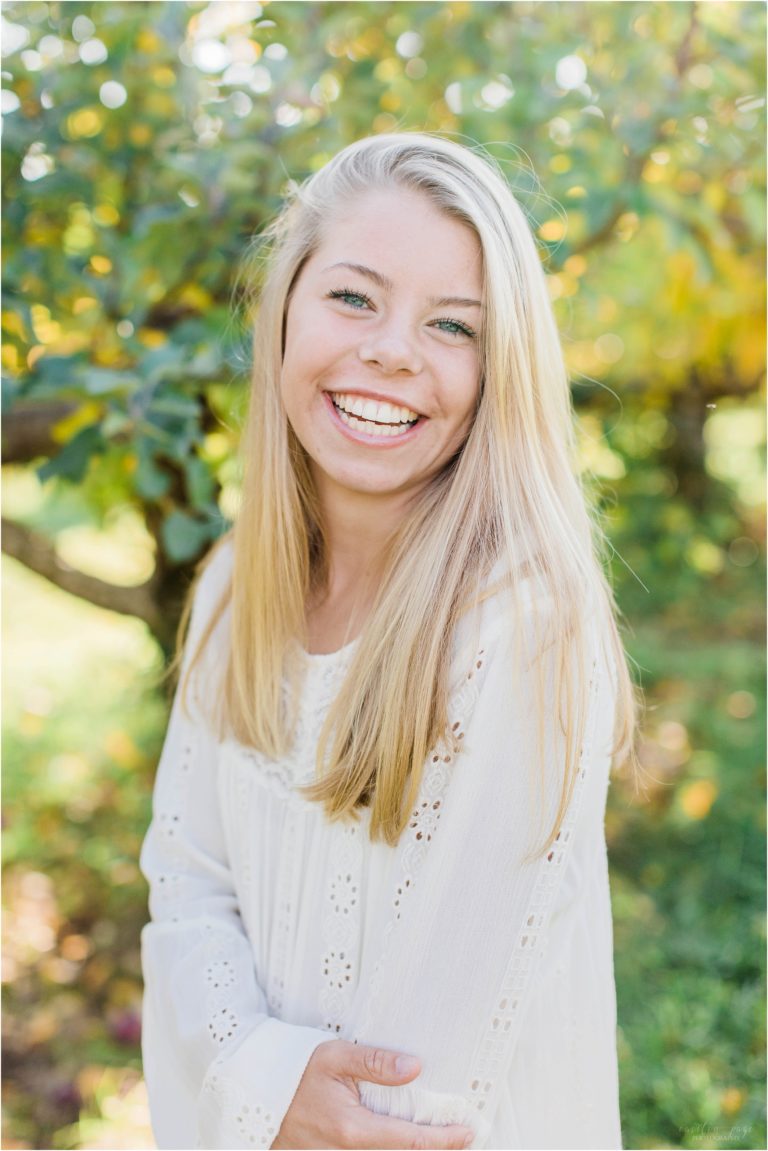 Fall Apple Orchard Senior Photos | Concord, New Hampshire | PJ ...