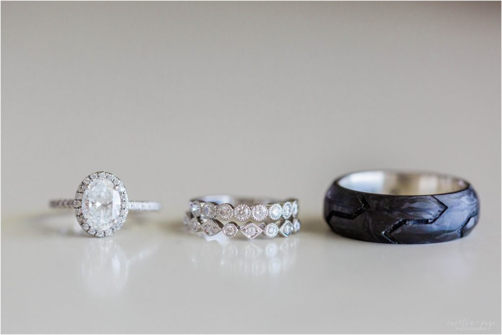 wedding rings laying together