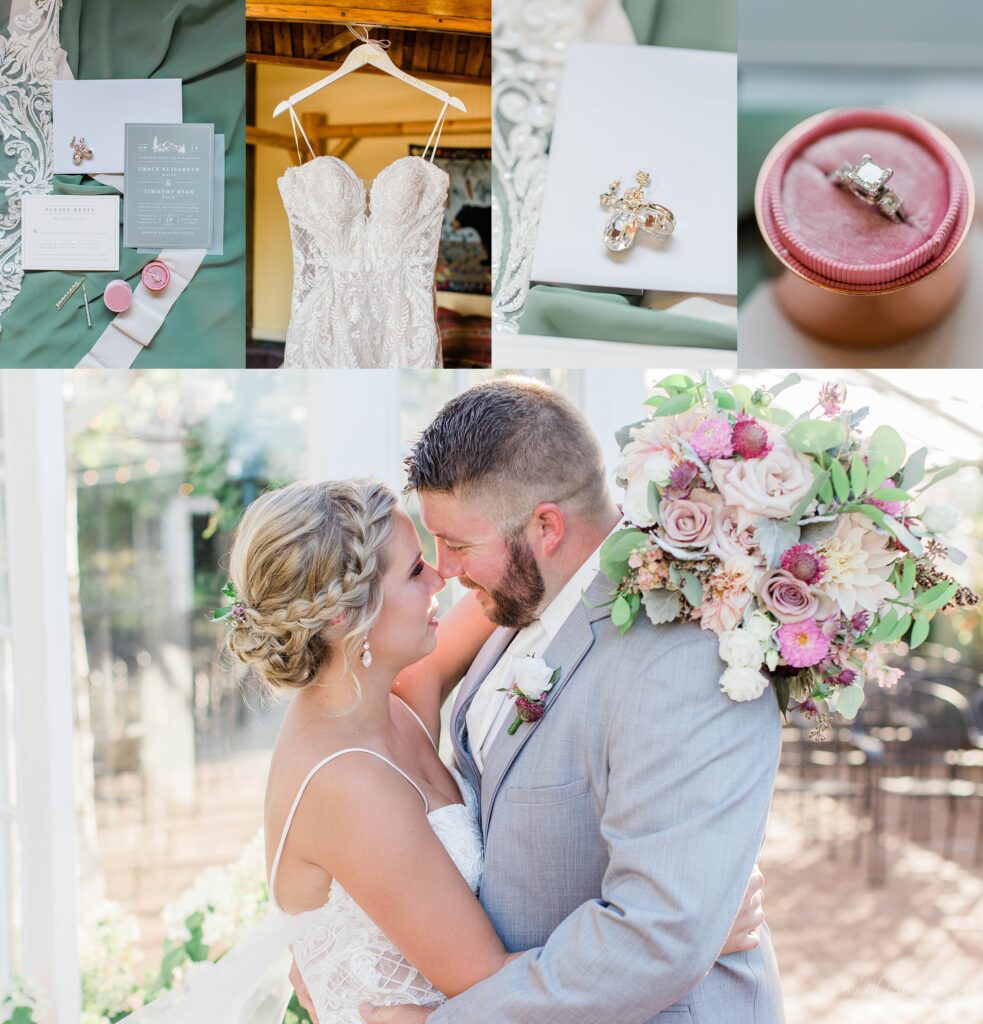 Summer Greenhouse wedding at The Barn on the Pemi