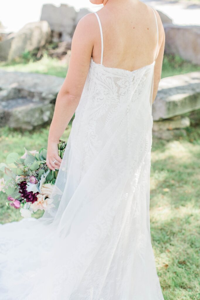 Martina Liana wedding dress with cape