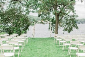 Waterfront ceremony site at Church Landing