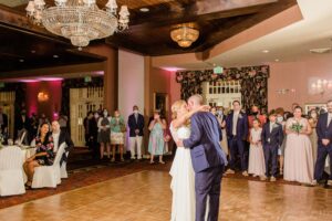 Bride and groom first dance at Church Landing