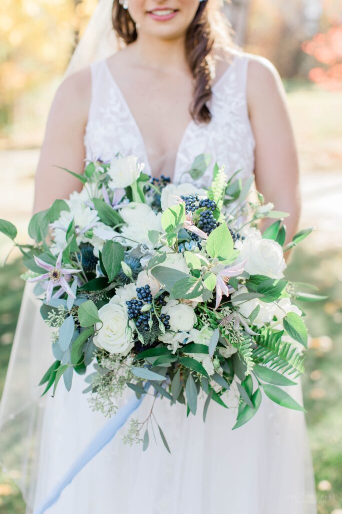 Large textured bridal bouquet