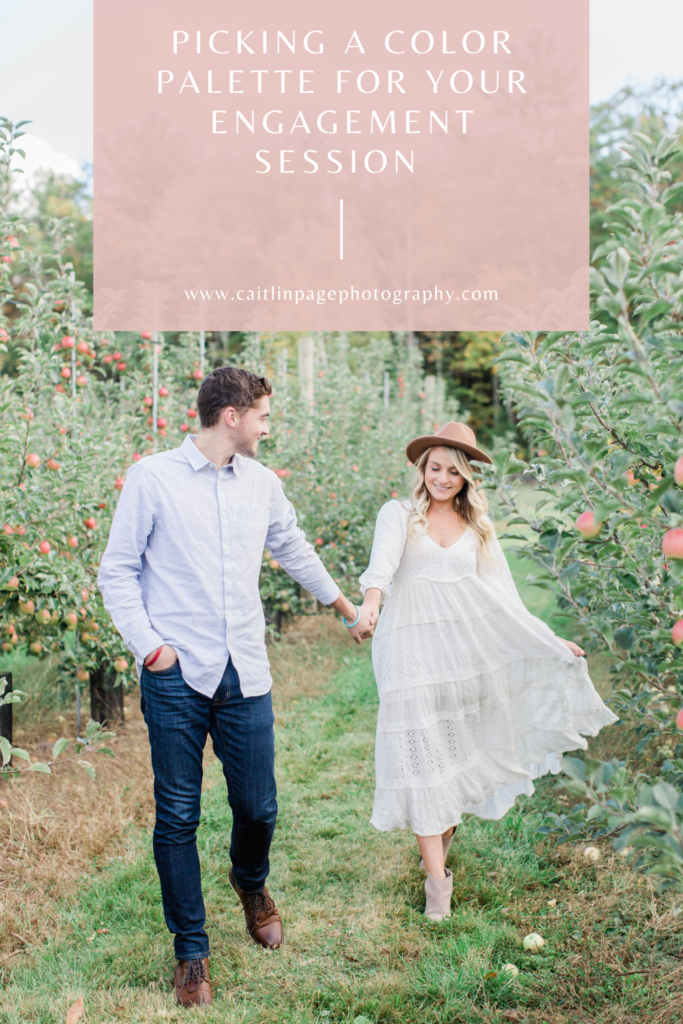 How to pick a color palette for your engagement session
