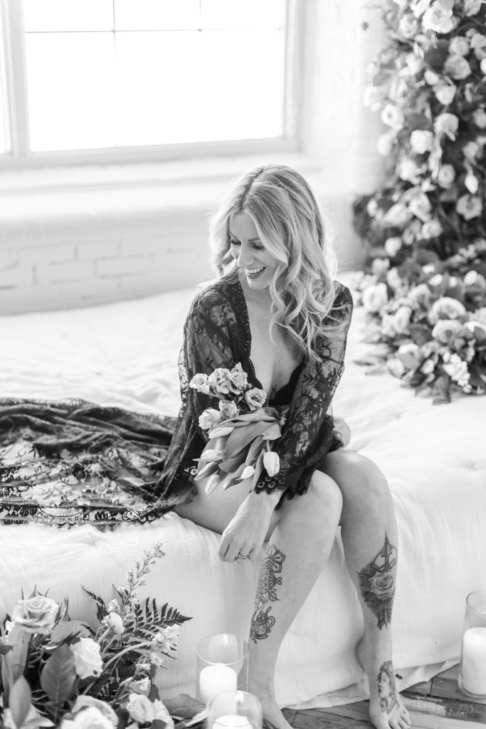 Styled Elegant Studio Boudoir Session in Maine