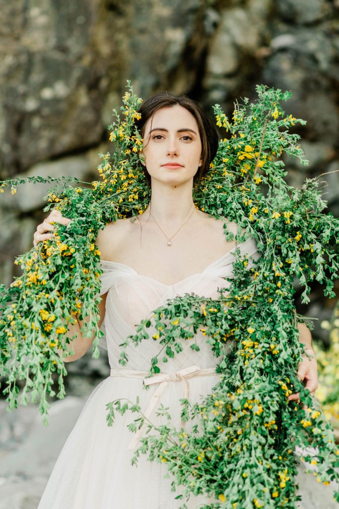 Elegant Boho Oceanside Wedding in Acadia National Park